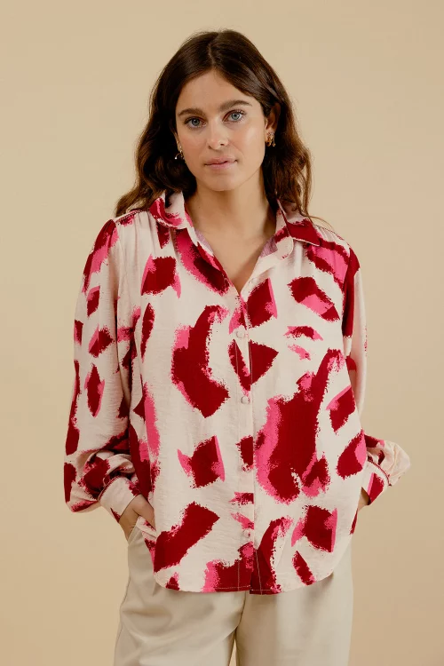 Marguerite - Chemise rose