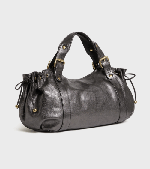 Sac à main en cuir métallique - 24H – Image 2