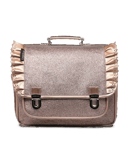Caramel & Cie - Cartable 38cm Froufous Paillette Cuivre