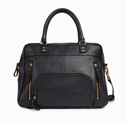 Sac en cuir grainé Macy.